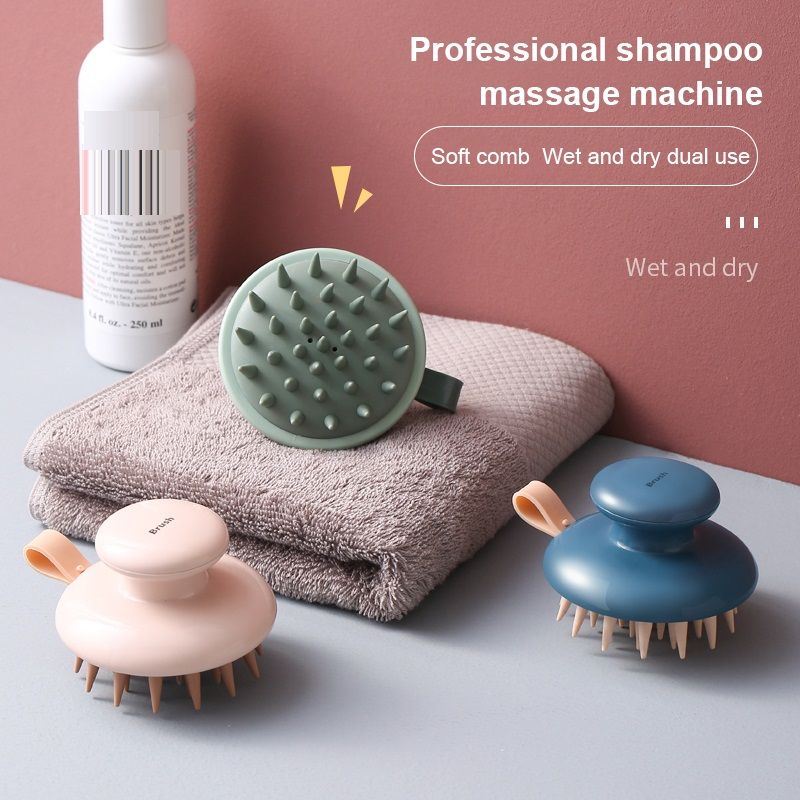 Silicone Shampoo Head Scalp Massage Brush